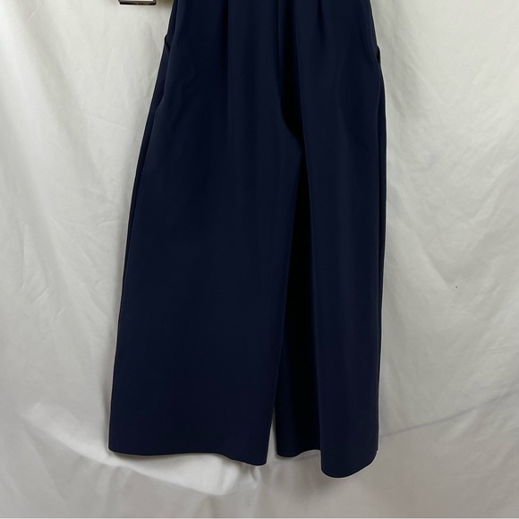 Chiara Boni Navy Luxury Designer Wide Leg Jumpsuit NWT 8 - Picture 7 of 16